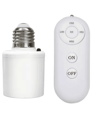 E27 Switch Lamp Holder with English Remote Control_img_1