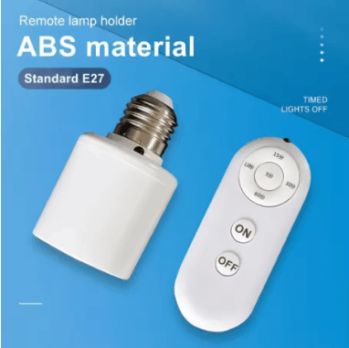 E27 Switch Lamp Holder with English Remote Control_img_2