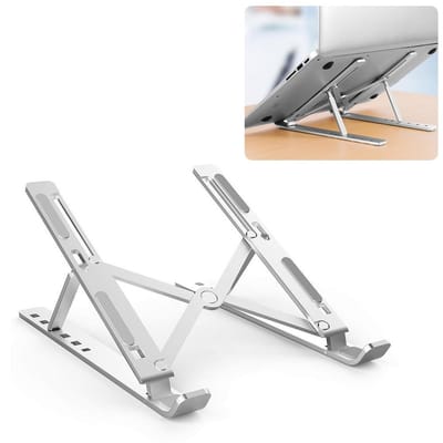 Aluminum Alloy Adjustable Portable Folding Notebook Stand Foldable Laptop Stand_img_3