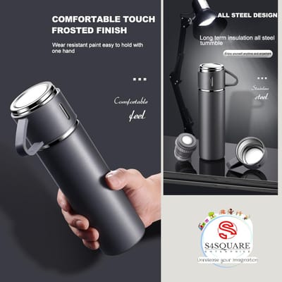 Vacuum Flask Set Drinking Water Bottle_img_0