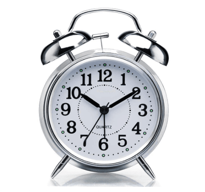 Creative With Night Light Bedside Home Decor Super Loud Double Bell Alarm Clock Number Clock_img_1