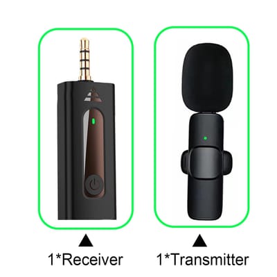 K-35 single Wireless Collar Microphone for Vlogging Interview Live Streaming YouTube Compatible with BT Speakers, DSLR Camera_img_2