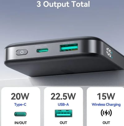 JOYROOM JR-PBM12 22.5W 10000mAh Wireless Power Bank with Kickstand_img_0