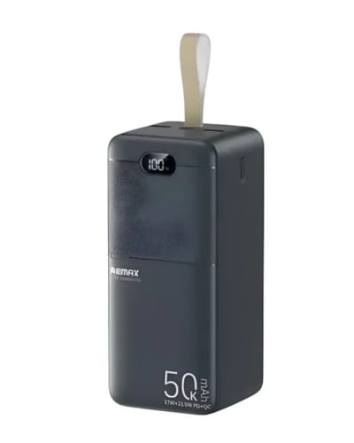 Remax RPP-117 Piloteer Series 50000mAh 27W Fast Charging Power Bank -Black Color_img_0