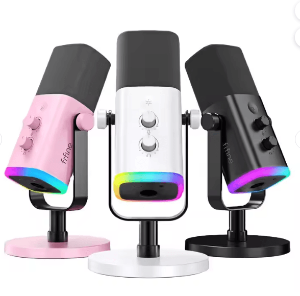 FIFINE AmpliGame AM8 RGB USB/XLR Microphone
