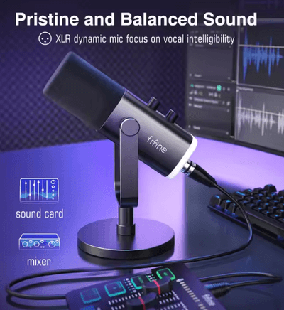 FIFINE AmpliGame AM8 RGB USB/XLR Microphone_img_2
