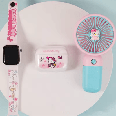 3-in-1 combo set: Hand fan + TWS wireless earbuds + digital watch_img_1