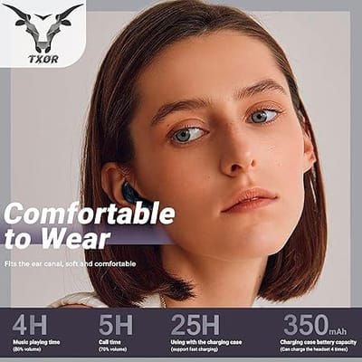 Q C Y Ultrapods True Wireless Earbuds with Display Transparent Design, Bluetooth 5.3_img_2