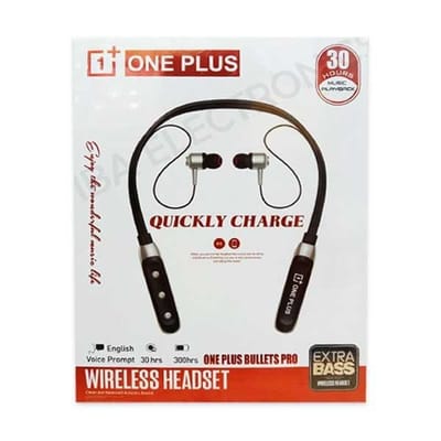 One Plus Bullets Pro Neckband Bluetooth Earphone_img_0