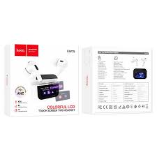 Hoco EW79 Bright ANC Touch Screen Bluetooth Earbuds – White_img_1