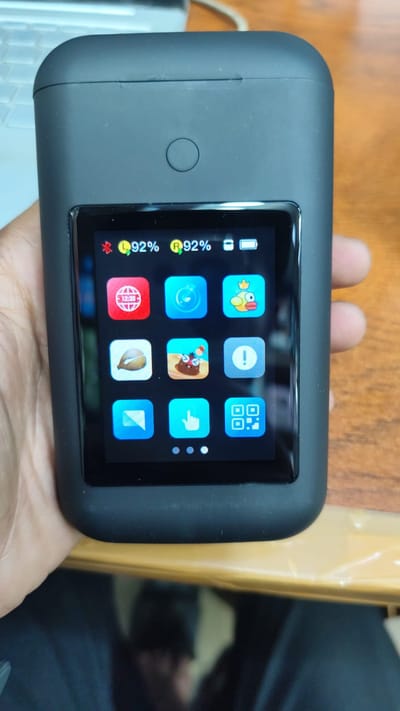 A98 Box Power Bank with 2in1 Earbuds, Large Screen Touch Control, LED Flashlight, HiFi Stereo for Music & Gaming_img_2