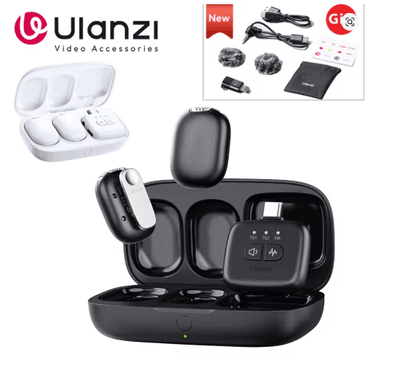 Ulanzi A30 Wireless Lavalier Microphone Audio Video Recording Noise Reduction Magnectic Mini Mic For iPhone 16 15 Android Phone_img_2