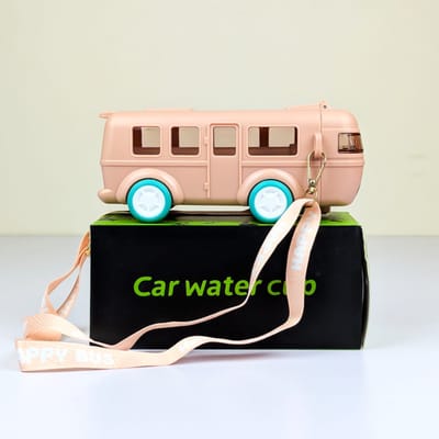 Bus Design Straw Water Bottle_img_1