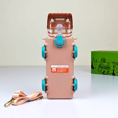 Bus Design Straw Water Bottle_img_3