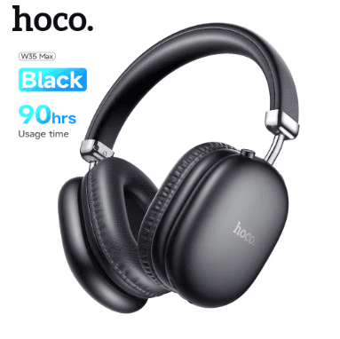 HOCO Upgraded W35 Max Bluetooth 5.3 Wireless Headphone 40mm Driver Over Ear Music Sports Earphones 800Mah With Mic HiFi Earbuds