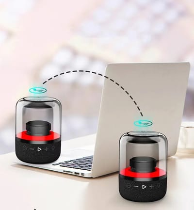 New Z5 mini Bluetooth 5.1 speakers Outdoor waterproof noise reduction subwoofer LED dazzling light wireless Bluetooth_img_0