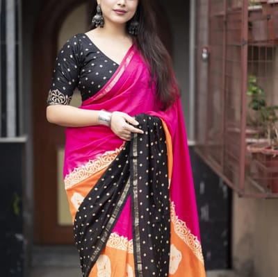 Digital Print Sharee with Blouse_img_0