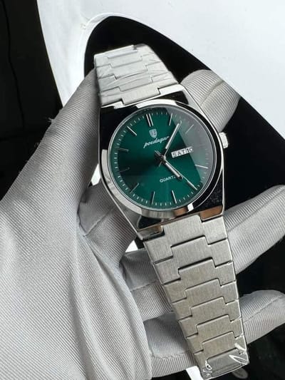 POEDAGAR 930 Men's New Luxury Luminous Date Week Stainless Steel Quartz Watch For Men_img_4