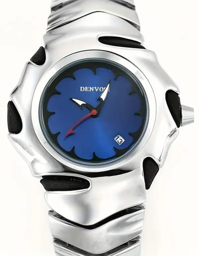 DENVOSI Premium Metal Watch – Bold Design (Blue Dial)_img_2