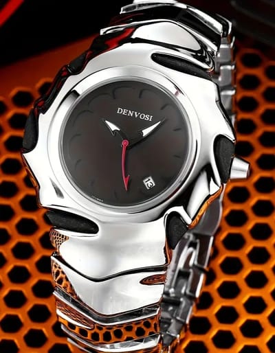 DENVOSI Premium Metal Watch – Bold Design (Black Dial)_img_1