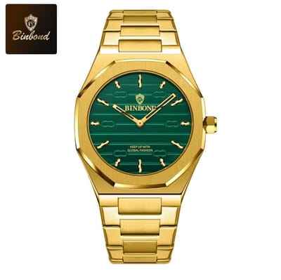 BINBOND 818 Stainless Steel Quartz Fashionable Premium Watch_img_0