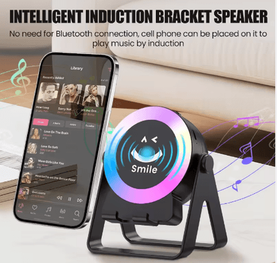 Advanced Bluetooth Speaker with Phone Stand RGB Color Sensor Technology Portable Wireless Speaker Waterproof for Karaoke_img_3