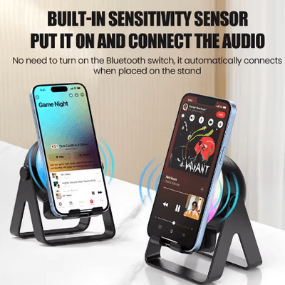 Advanced Bluetooth Speaker with Phone Stand RGB Color Sensor Technology Portable Wireless Speaker Waterproof for Karaoke_img_4