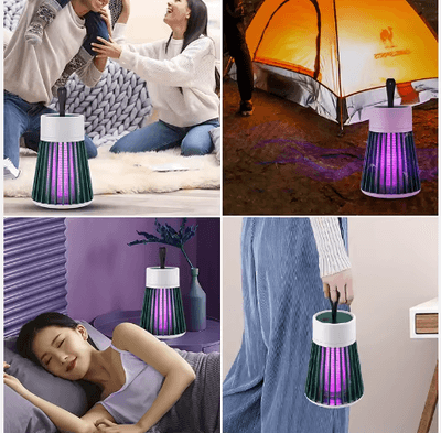 USB Charging Mosquito Killer Lamp Insect Bug Zapper Fly Catcher Solid ABS Pest Control Lamp for Home Electrical Batteries_img_0