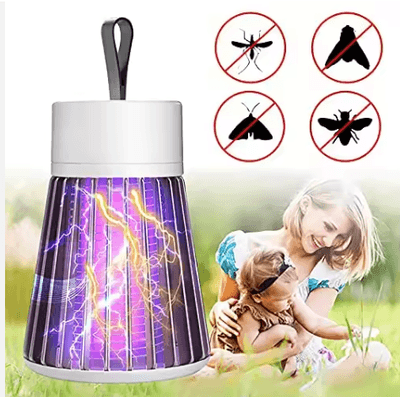 USB Charging Mosquito Killer Lamp Insect Bug Zapper Fly Catcher Solid ABS Pest Control Lamp for Home Electrical Batteries_img_2