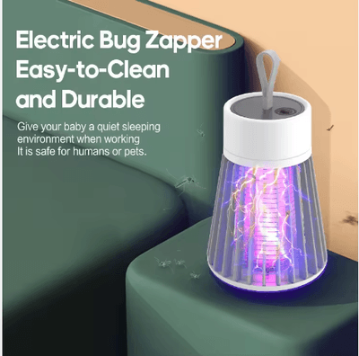 USB Charging Mosquito Killer Lamp Insect Bug Zapper Fly Catcher Solid ABS Pest Control Lamp for Home Electrical Batteries_img_4