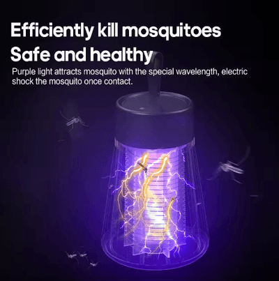 USB Charging Mosquito Killer Lamp Insect Bug Zapper Fly Catcher Solid ABS Pest Control Lamp for Home Electrical Batteries_img_5