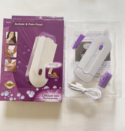 2 in 1 Electric Women Trimmer USB Rechargeable Induction Light Female Hair Remover Painless Shave Mini Shaver Body Face Shaver_img_0