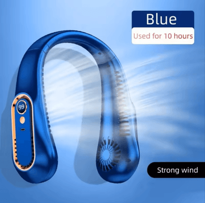 New Arrivals Wearable Neck Fan for Outdoor,new Design Rechargeable Usb Portable Cooling Neck Fan_img_3