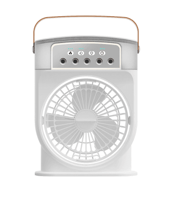 Rechargeable Air Cooling USB Fan with LED Night Light Water Fan_img_1