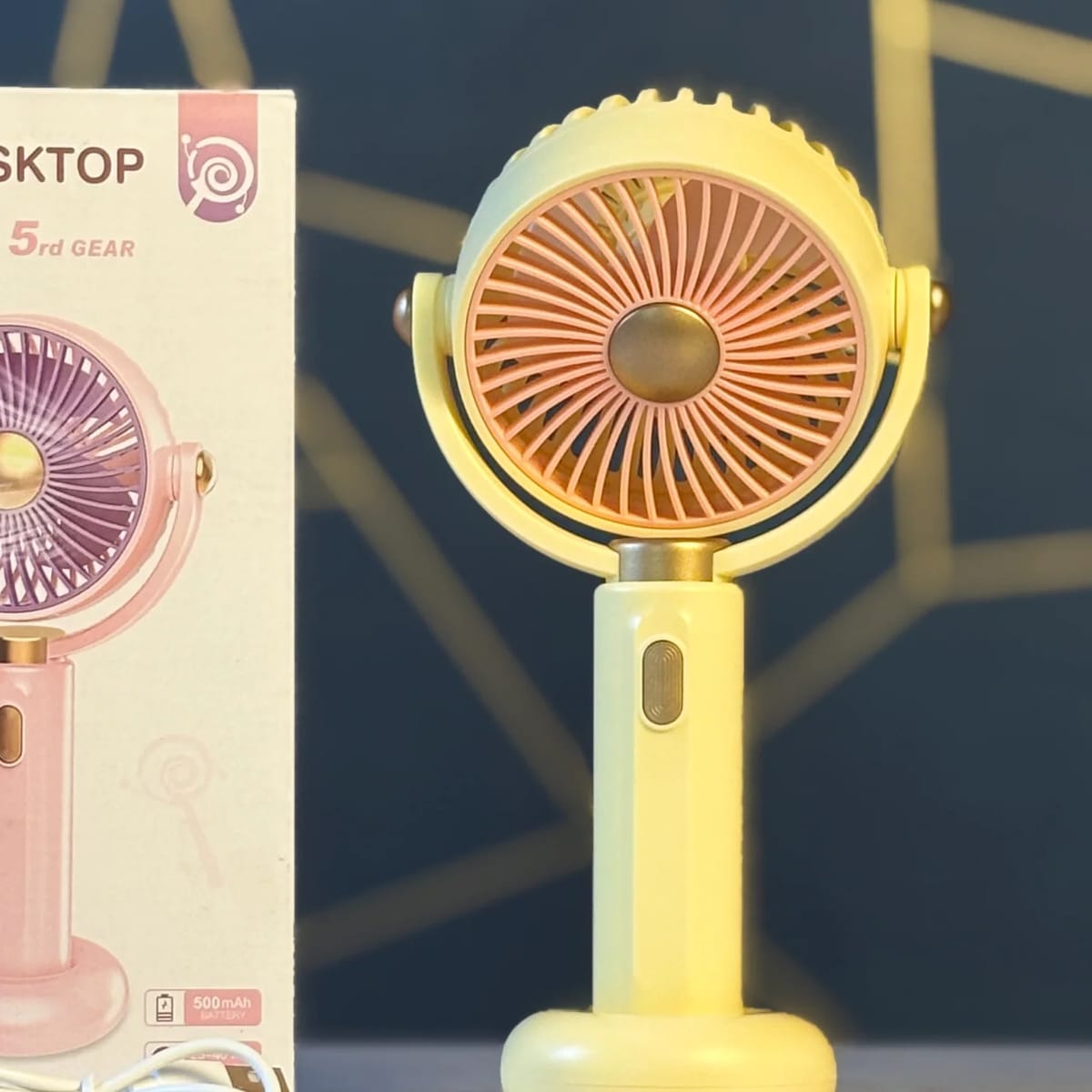 Pocket Fan for Travel New Mini Fan USB Rechargeable Portable Handheld