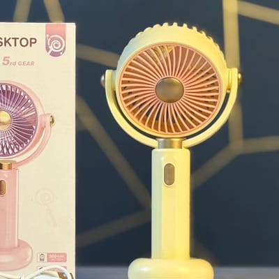 Pocket Fan for Travel New Mini Fan USB Rechargeable Portable Handheld_img_0
