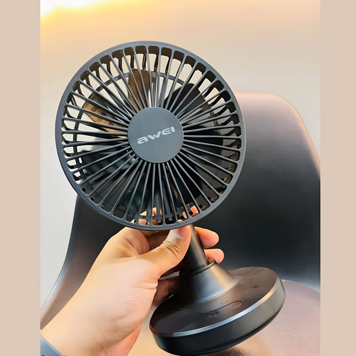 Awei F29 Compact Strong Wind Rechargeable Fan Desktop Silent Fan