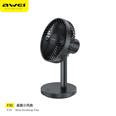Awei F30 Mini Desktop Fan- Time Square_img_0
