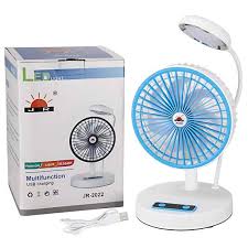 Rechargeable Folding Fan Mini fan With LED Light-JR