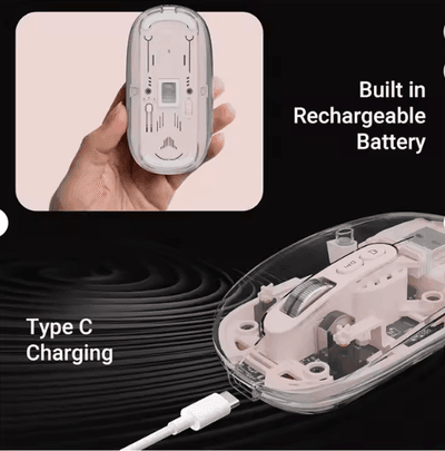 WIWU WM105 Crystal Transparent Wireless Mouse 2.4G_img_3