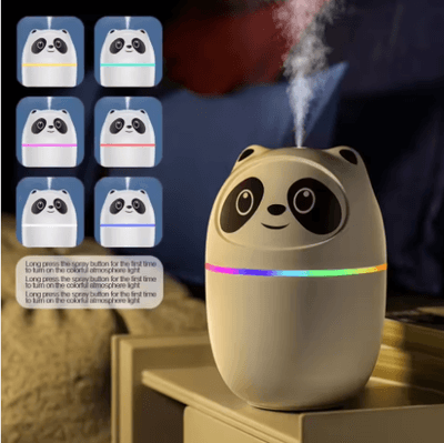 Cute Cartoon Panda Easy to Clean 30ml/h Cool Nano Mist Spray Personal Portable Mini Air Humidifier for Bedroom Travel CarOffice_img_1