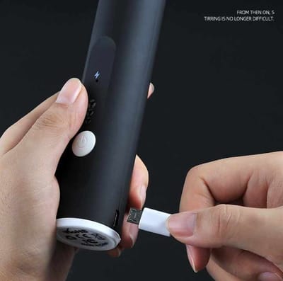 Rechargeable Handheld 3-Speed Adjustable For Latte Coffee mixer 2 in 1Milk Frother_img_1